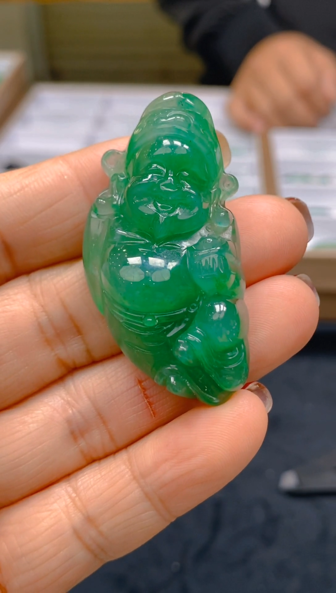 【闪购商品】石英质玉颈饰未镶嵌冰美人非洲翠，假一罚四047