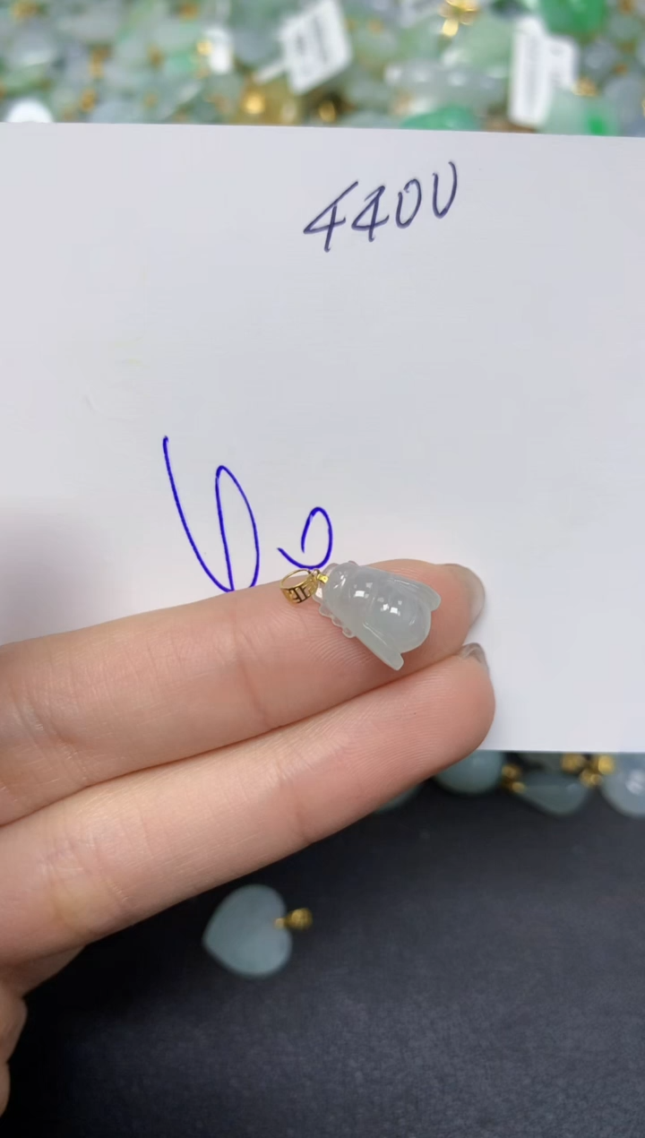 【闪购商品】翡翠颈饰18K金镶嵌 天然翡翠A货