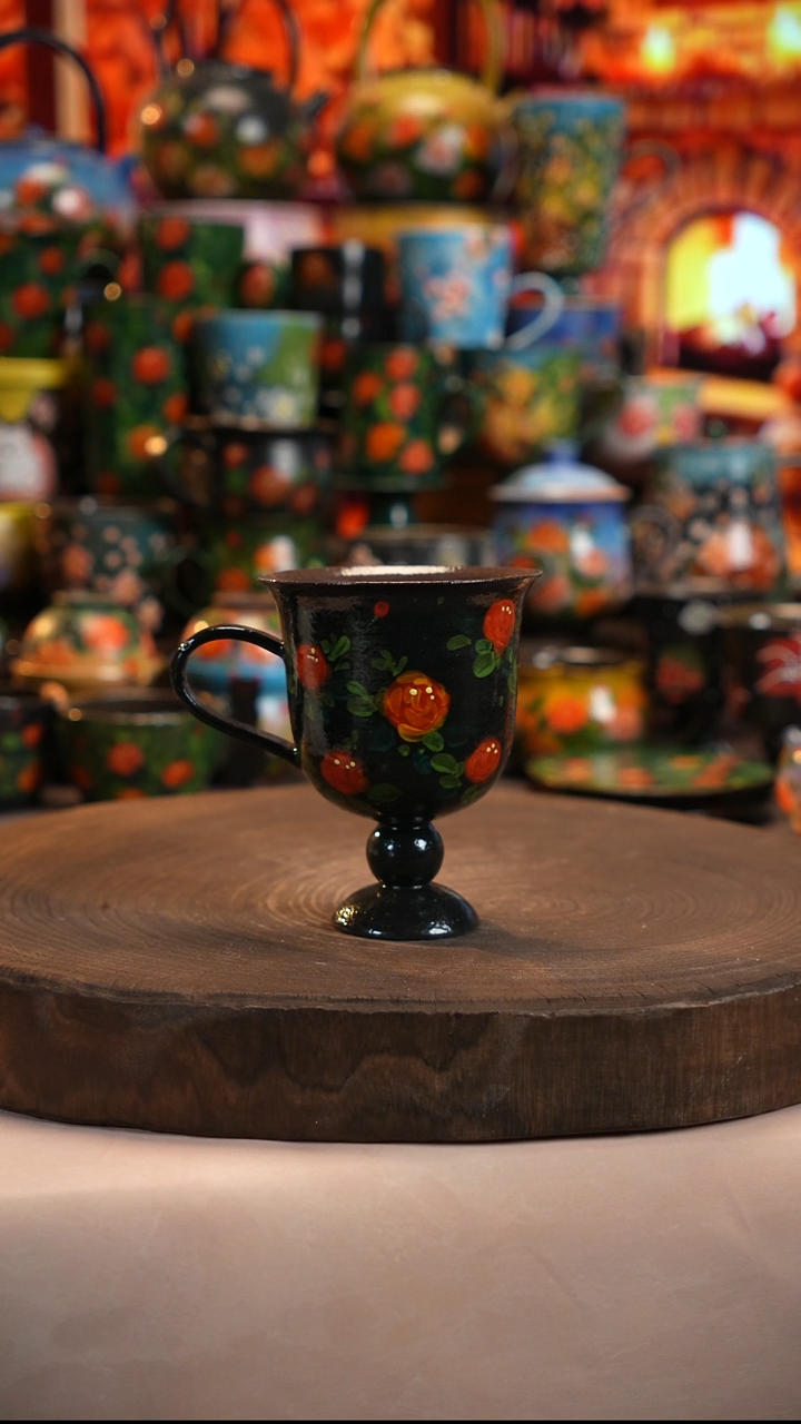 油画  釉下彩   杯子 