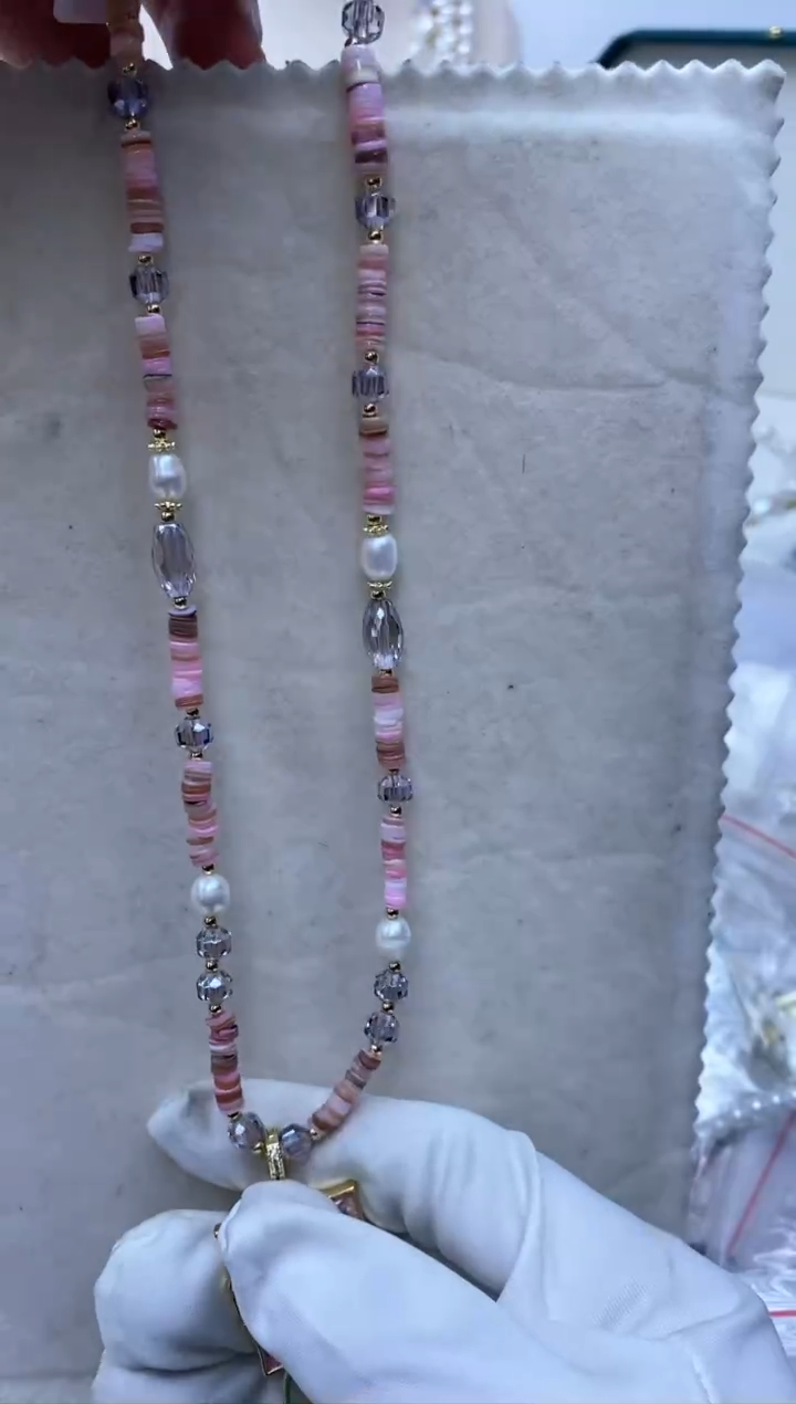 【闪购商品】淡水珍珠颈饰银S925镶嵌A003