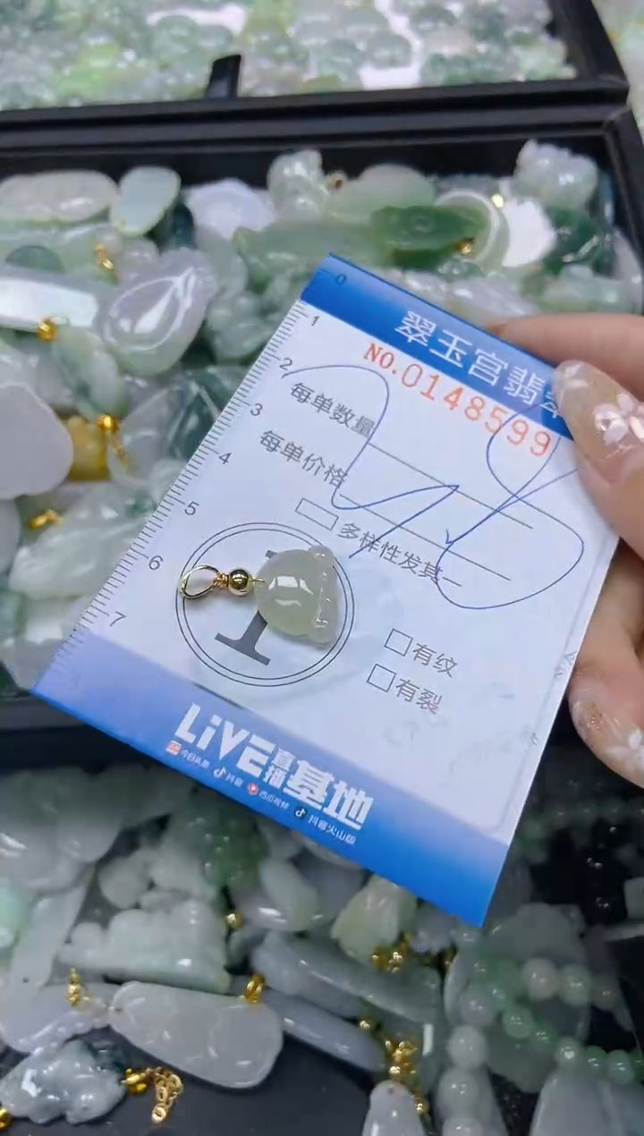 翡翠未镶嵌颈饰闪购0148599