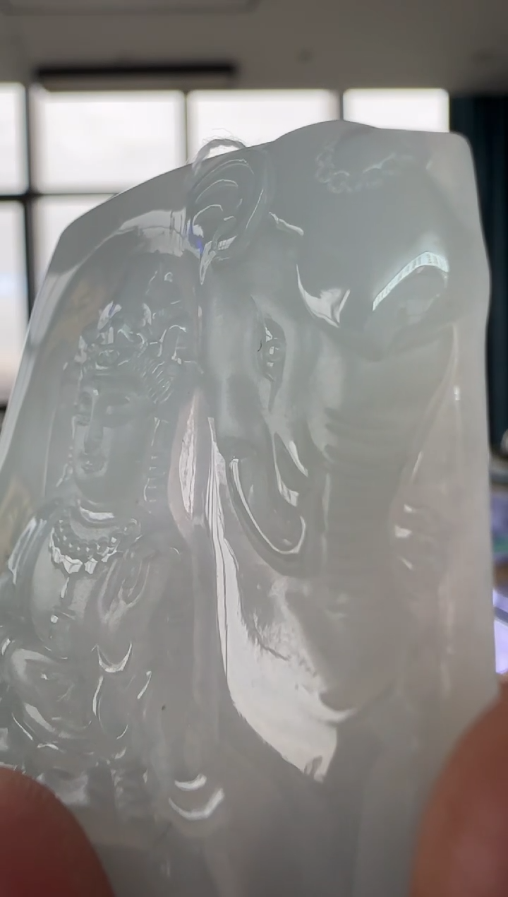 翡翠未镶嵌颈饰天然翡翠A货孤品一件