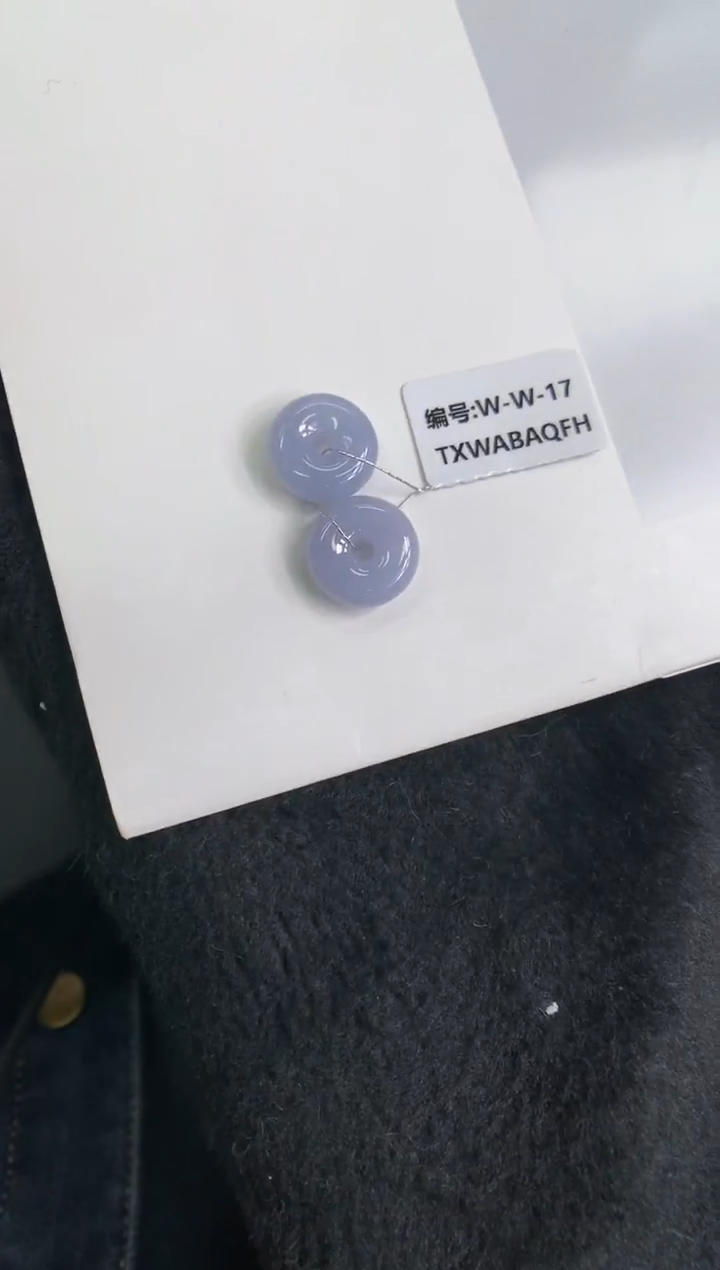 颈饰未镶嵌翡翠甜甜圈耳饰