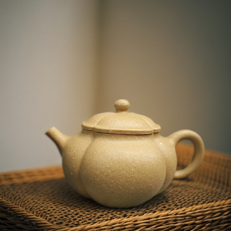 锦圆筋纹器梨皮绿泥精工半手