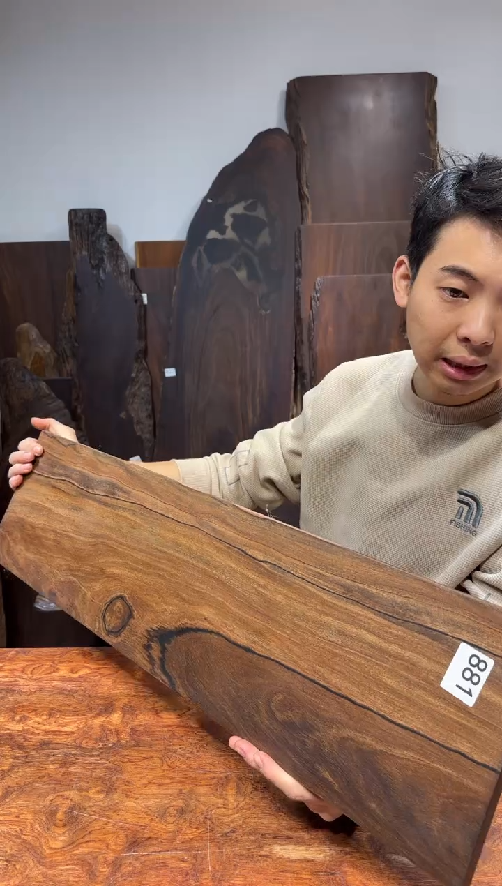木周*所罗门大叶紫檀尺寸80*21*2.编号881
