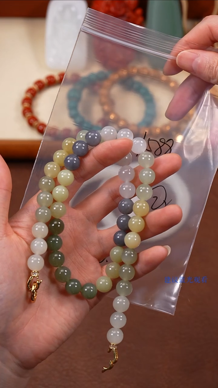 手串未镶嵌和田玉大**串柒禧文玩回血好物