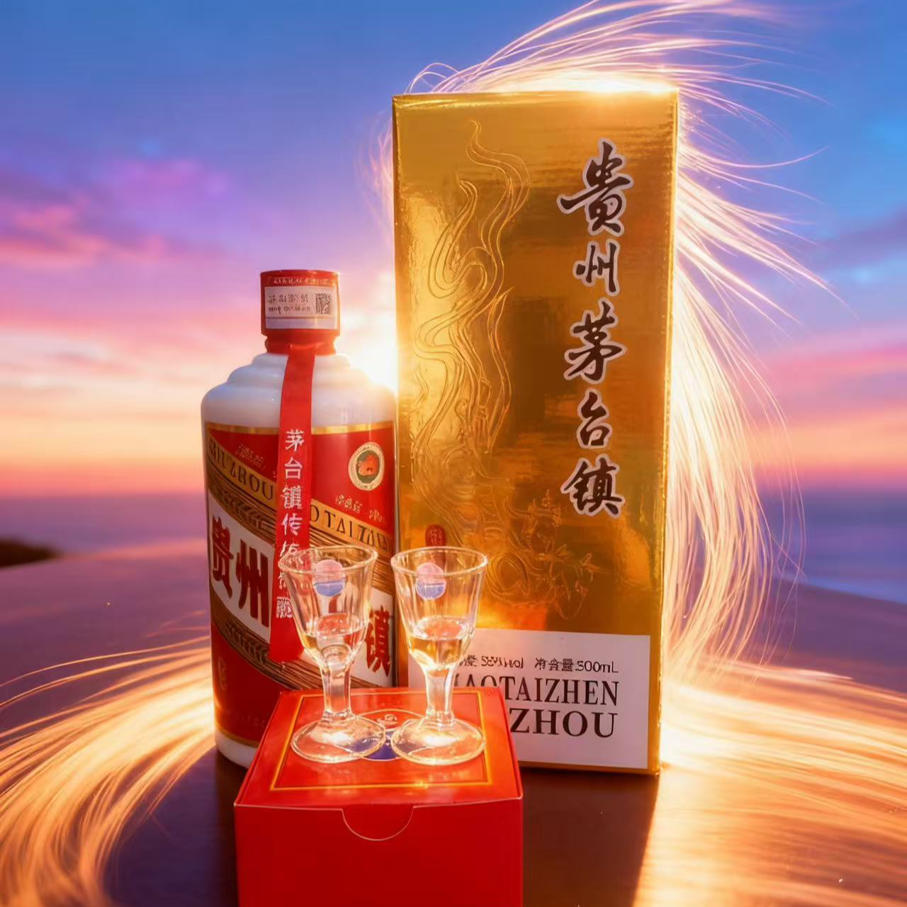 勰酱香型贵州茅台镇53度白酒大曲纯粮食白酒1瓶盒装53%Vol500ML