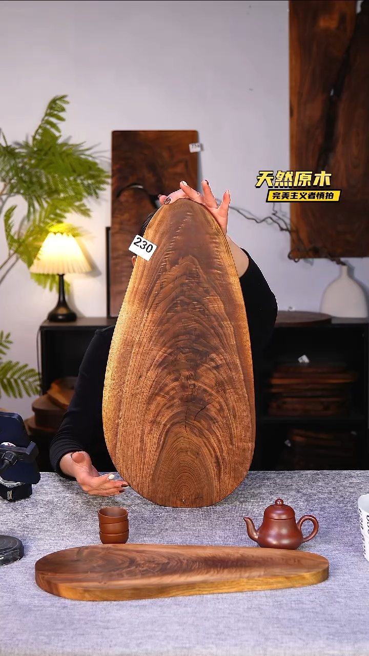 木北美黑胡桃原木.干裂疤结不属于商品质量问题完美主义者慎拍