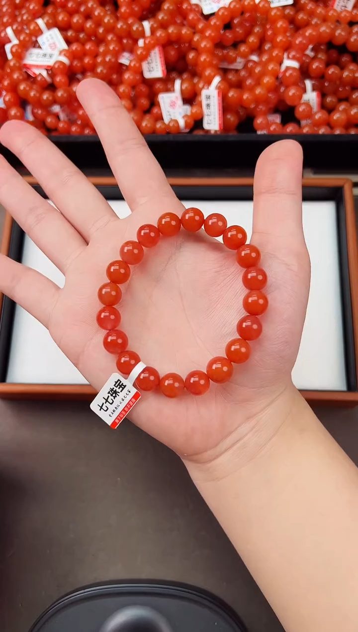 【闪购商品】南红玛瑙亮光手串卡10+未镶嵌保山杨柳滴水洞高品