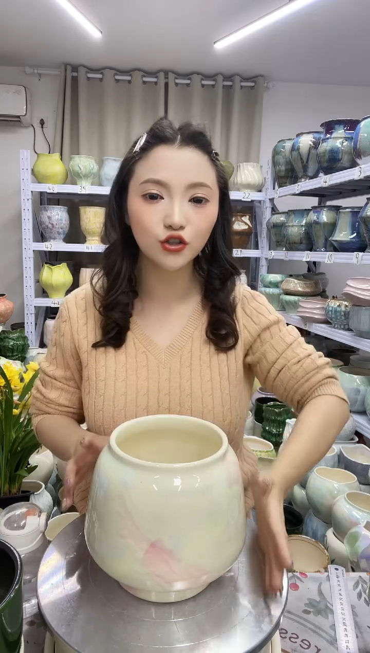 【花盆链接】  高 ： 16口：12