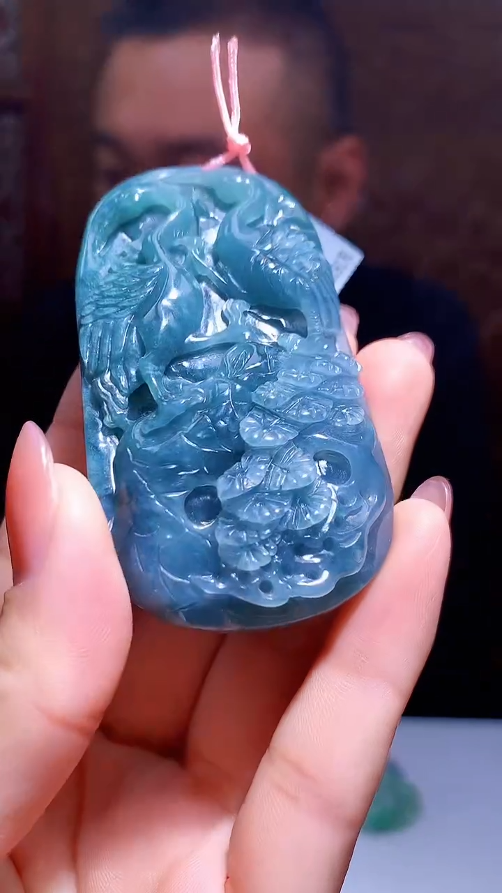 【闪购商品】定制翡翠未镶嵌1060hm-毛货挂件10