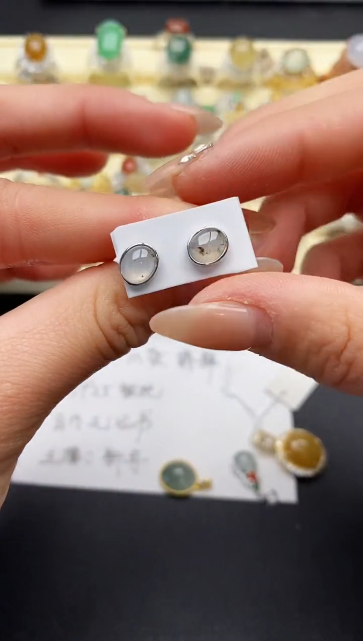 【闪购商品】翡翠戒指银S925镶嵌2222222+7