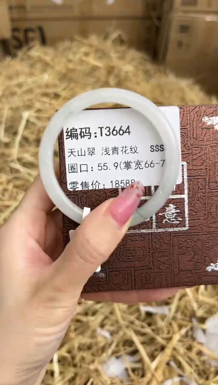 未镶嵌手镯石英质玉T3664