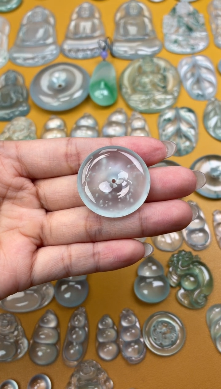 吊坠(不含链)未镶嵌翡翠34 平安扣 30.6 6.5