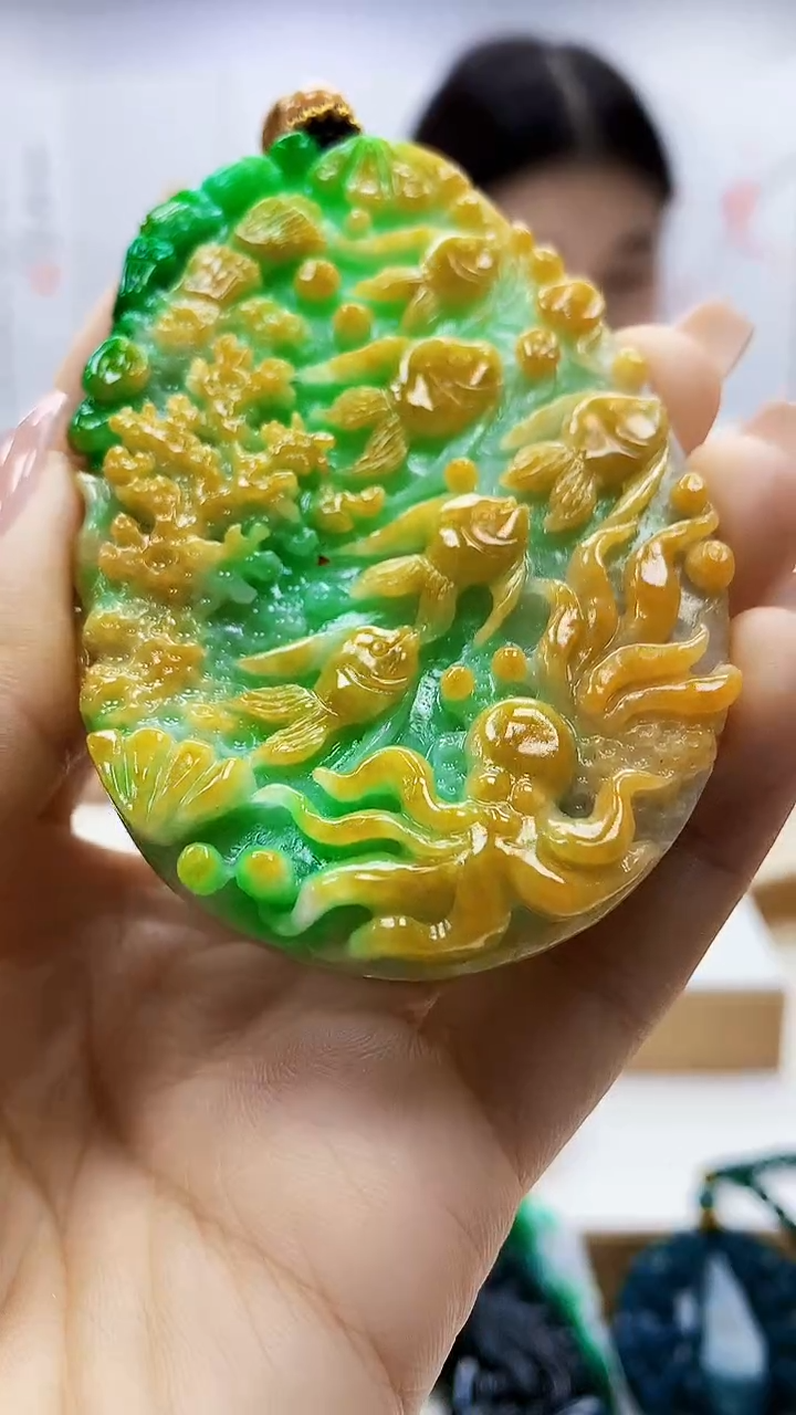 未镶嵌定制翡翠4812ty-毛货挂件20