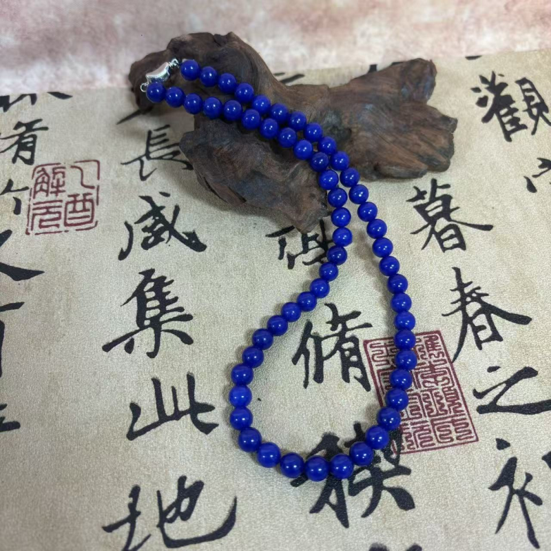 中国风青金石美人链项链8mm*（多样性发一件）