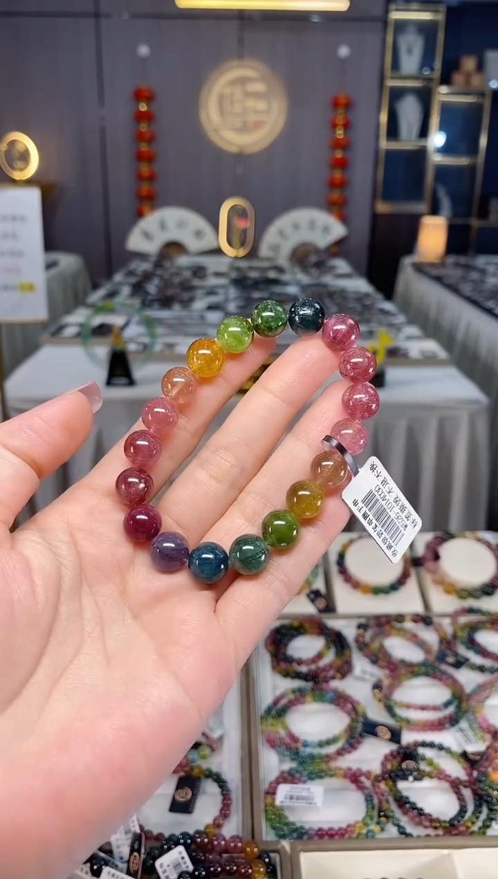 未镶嵌老矿碧玺单圈手串10mm+碧玺多样性发货一条hon