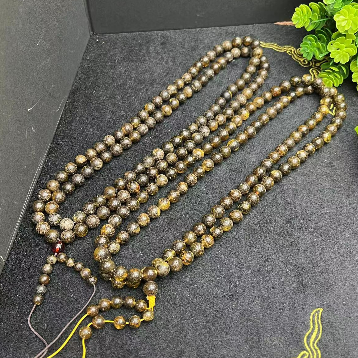 M2168【东齐珠宝】瑶光九品仙灵草老翳珀项链-多样性发货只发一件