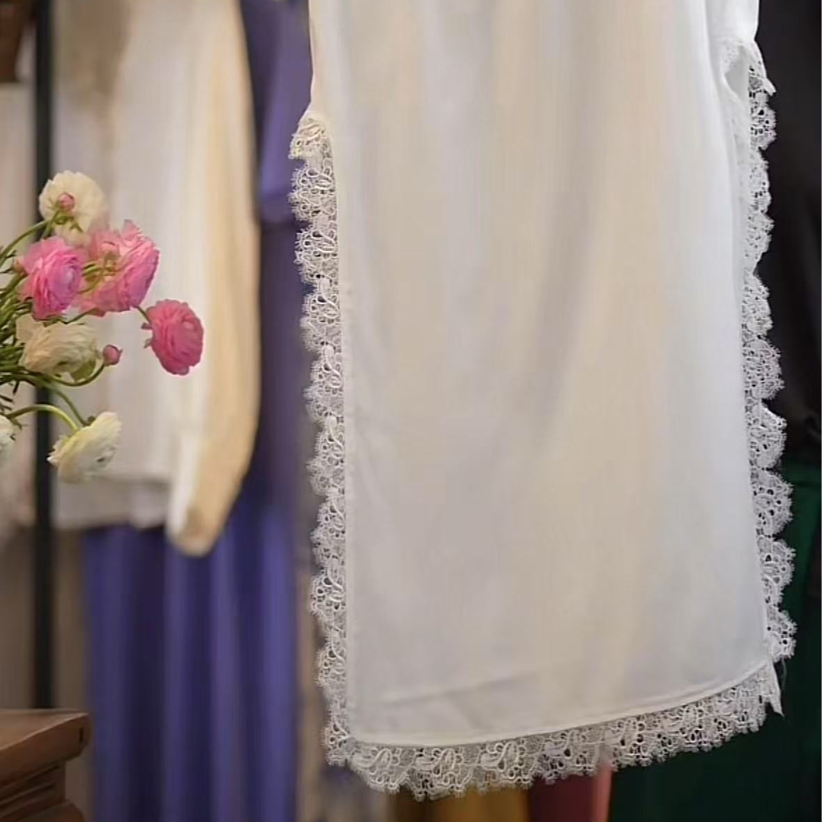 【即遇~~旗袍内衬】蕾丝内衬裙半身裙