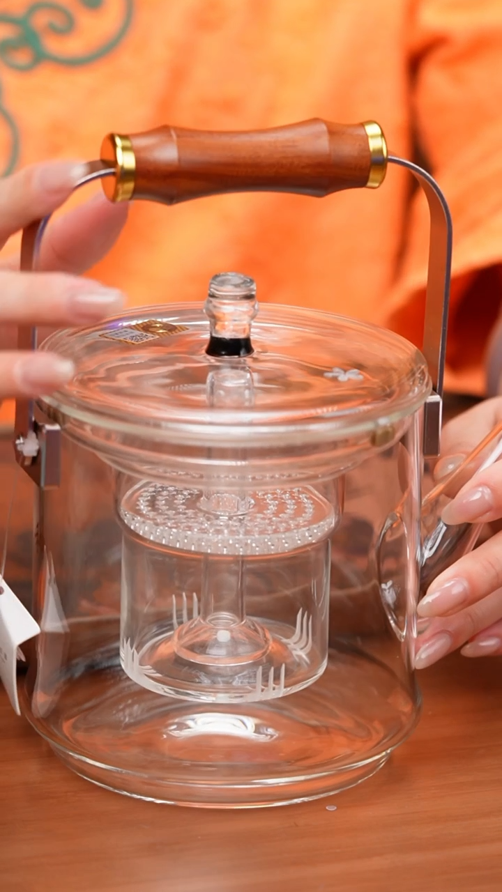 【闪购商品】禾器/透明君若壶/内胆款/酸枝木