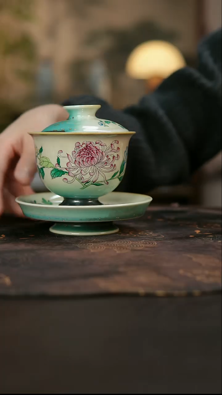 景德镇陶瓷杯碗柴烧多人