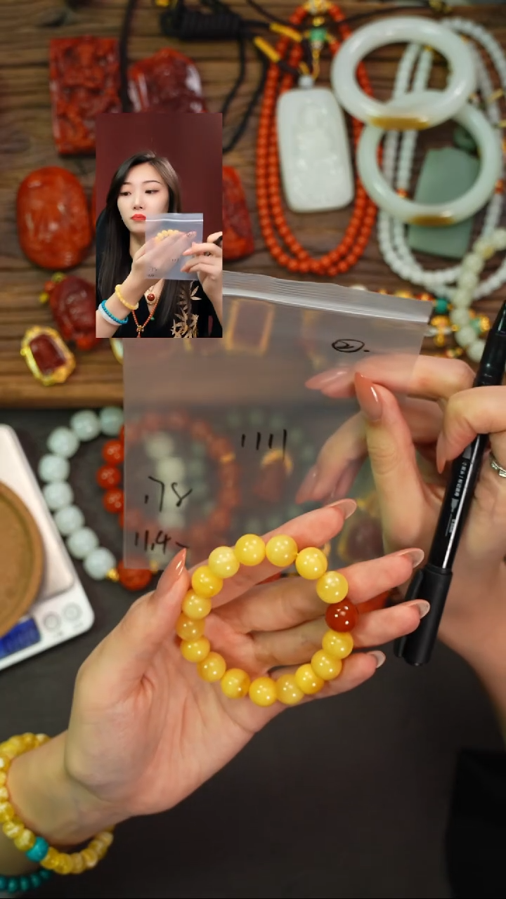 未镶嵌蜜蜡手串热**烫遇见匠心品质回血