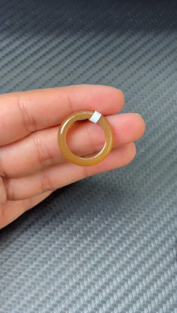 未镶嵌戒圈和田玉若羌微色差16