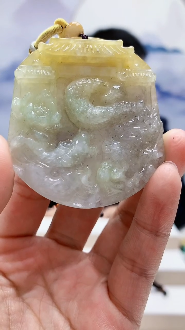 未镶嵌定制翡翠5174lr-毛货挂件18