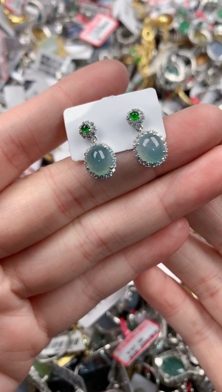 银S925镶嵌戒指翡翠11-11-11    4