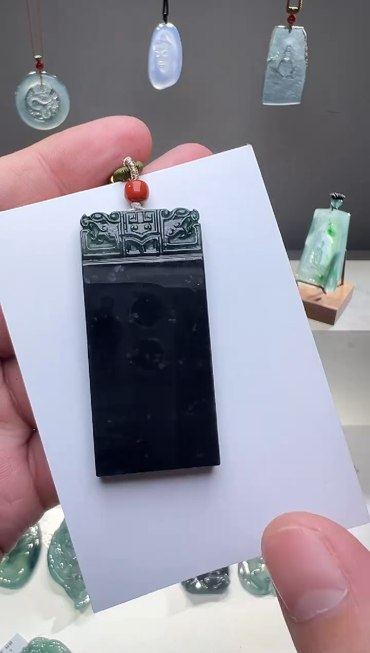 吊坠(不含链)未镶嵌翡翠无事牌