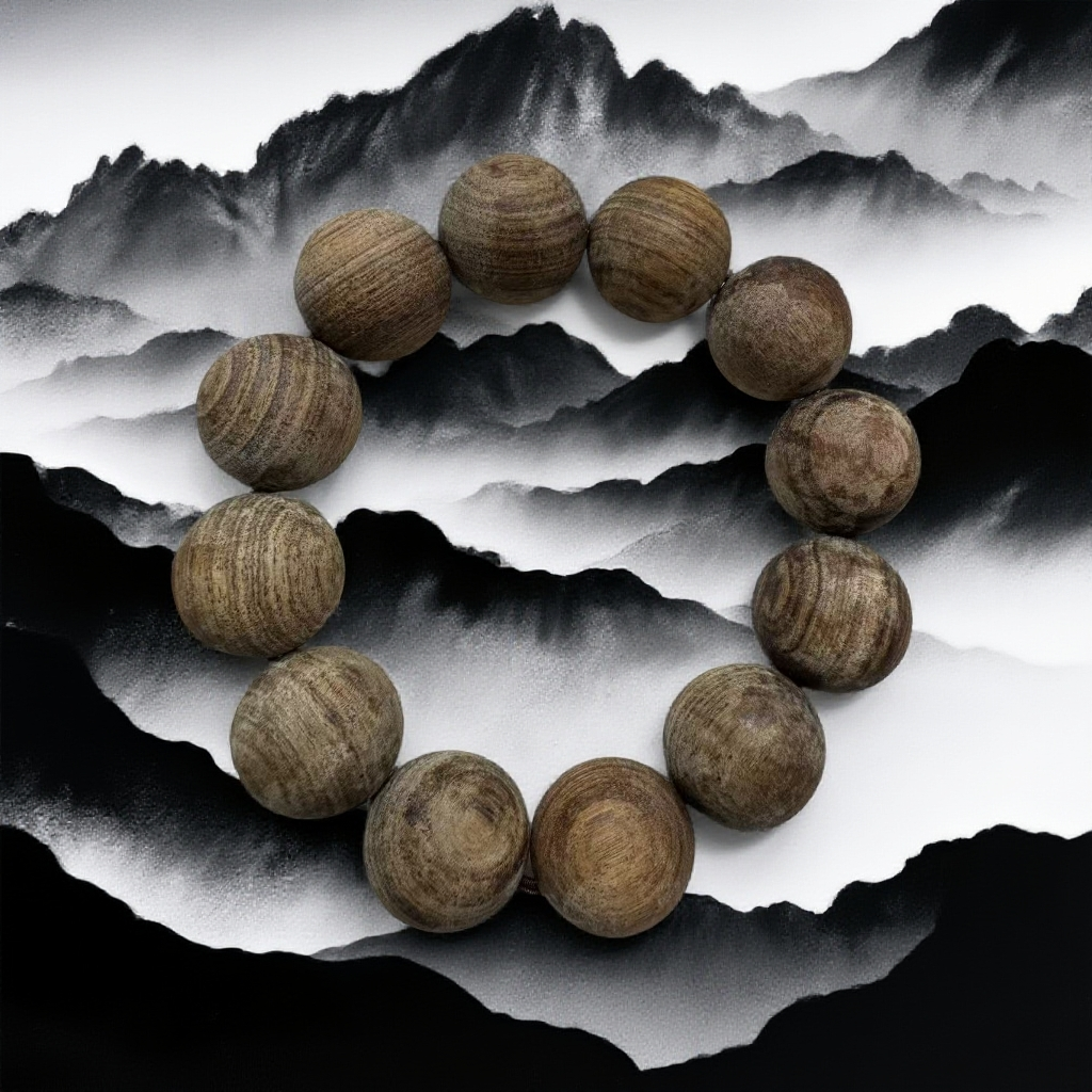 A342越南沉香木串20mm