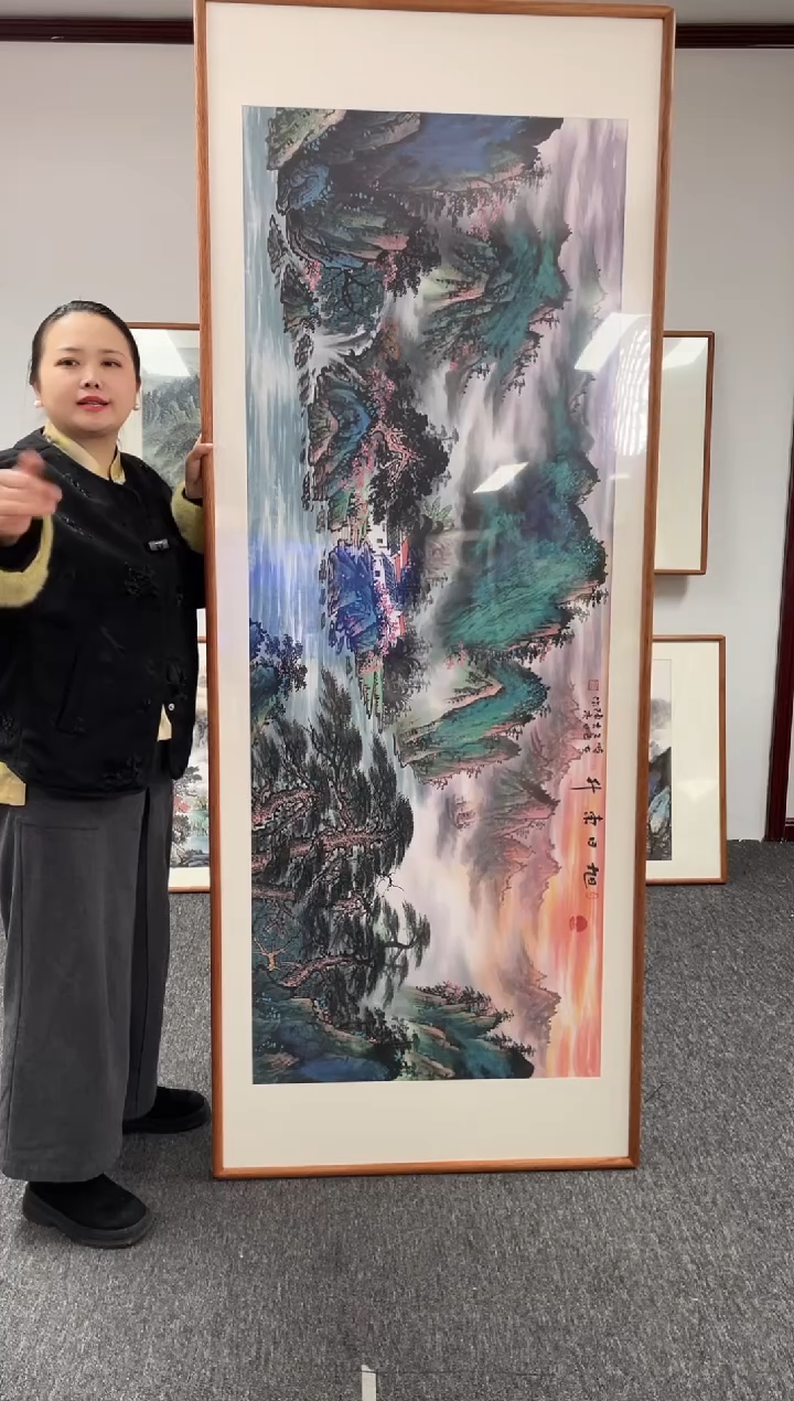 【闪购商品】国画旭日东升210*80陈亮老师
