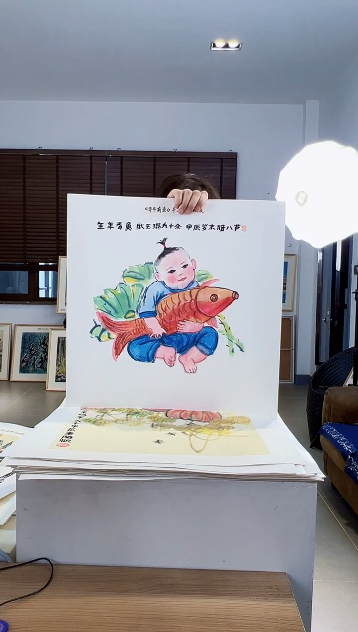 【闪购商品】版画耿玉琨限量作品亲签盖章版画S