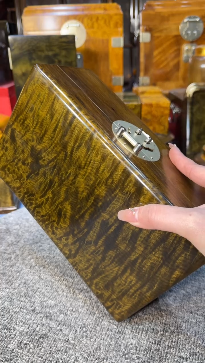 【闪购商品】乌木类成套家具精品精美大师作品首饰盒Y76