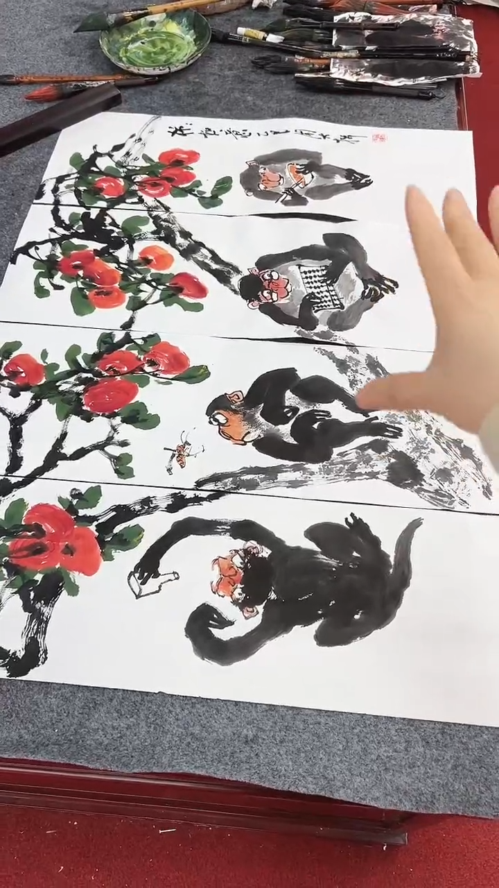 国画周大拙/国画/花鸟