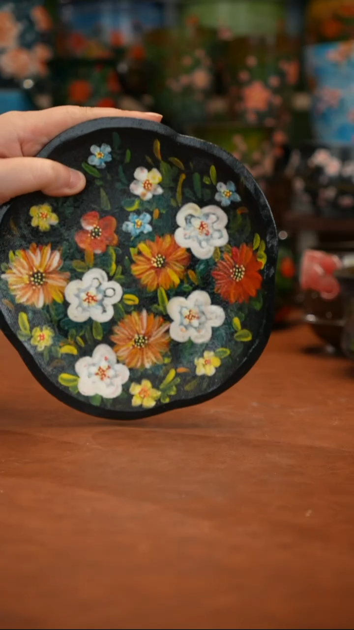 紫泥油画釉下彩手绘