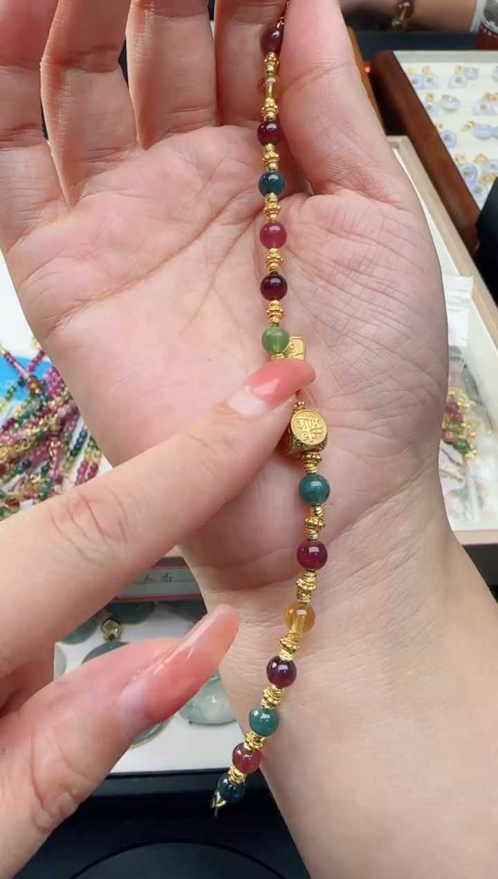 【闪购商品】碧玺手串未镶嵌TZG0118137