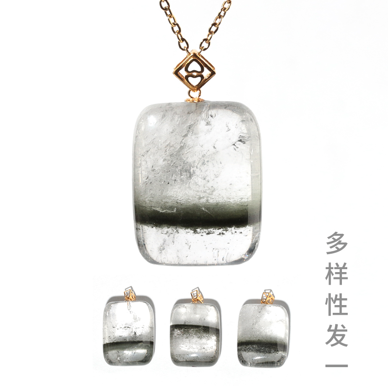 【黄志玮溯源】九福晶典 绿幽灵水晶无事牌 JF91560