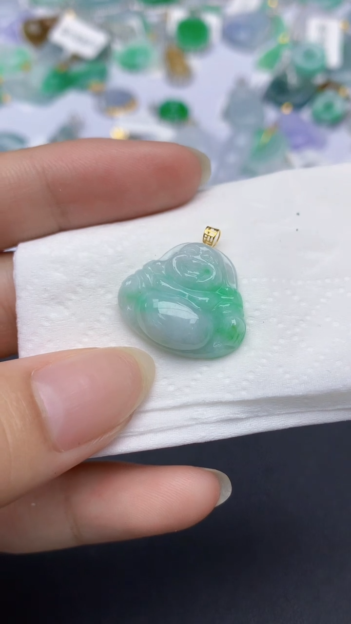 翡翠未镶嵌颈饰天然缅甸a货翡翠百元以上9元证书费自理