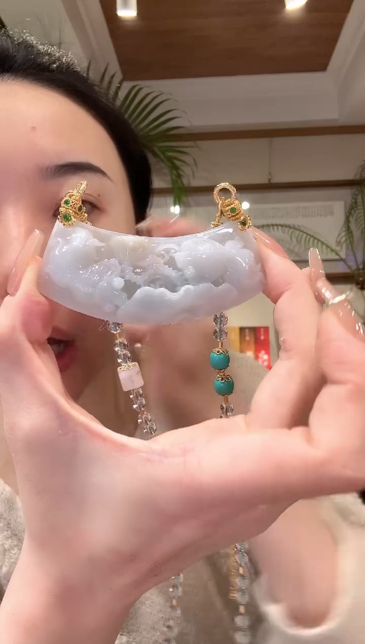 【闪购商品】翡翠颈饰未镶嵌国风