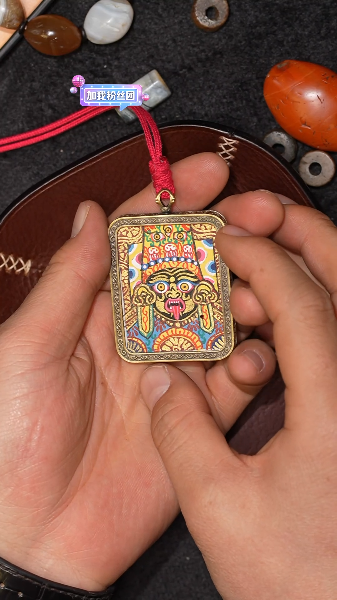 【闪购商品】吊坠冲赛康胡子哥，藏传唐卡57