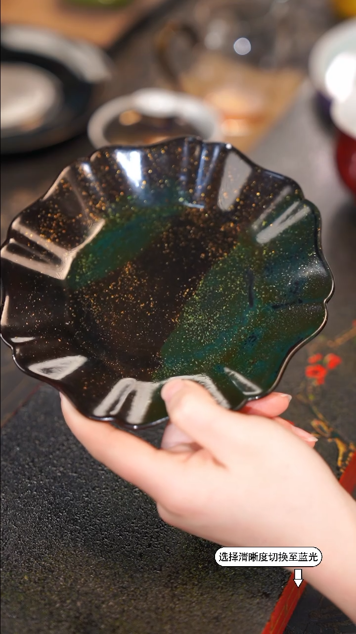 【闪购商品】非遗漆器 敦煌系列松石绿壶承