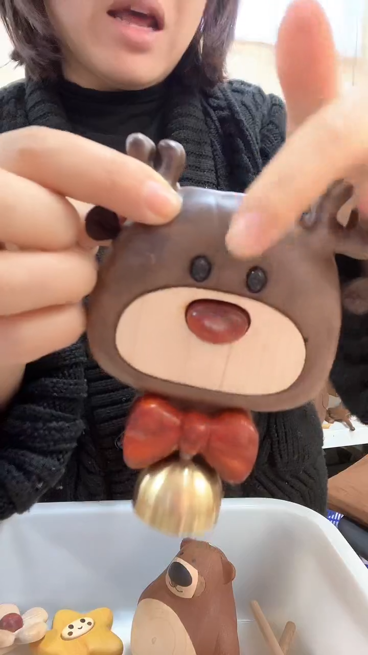 木麋鹿铃铛（瑕疵有裂纹