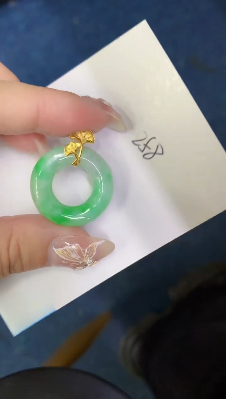 【闪购商品】翡翠颈饰18K金镶嵌00000000000