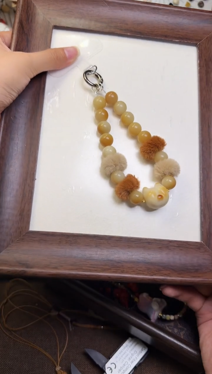 水晶摆件未镶嵌手机挂