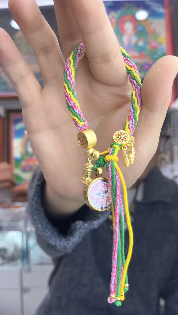 手链九尾狐 纯手绘唐卡 (非质量问题 不退不换)