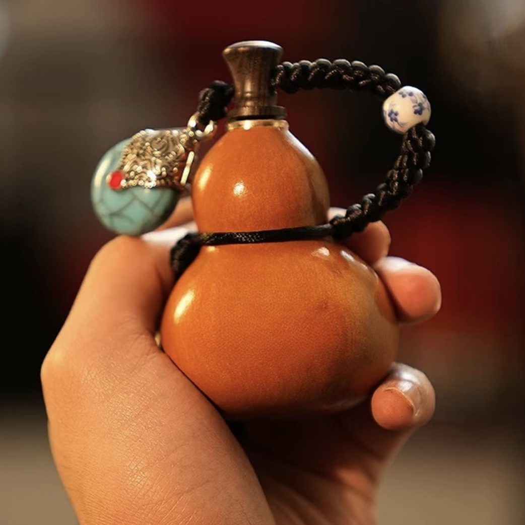 <雁山直发>纳气葫芦手把件挂件可装朱砂精巧实用随身把玩定制添加
