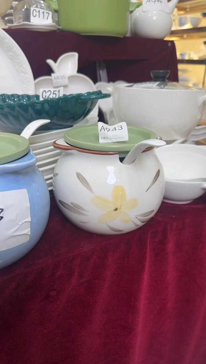 摆件陶A943 陶瓷餐具库存微瑕介意勿拍