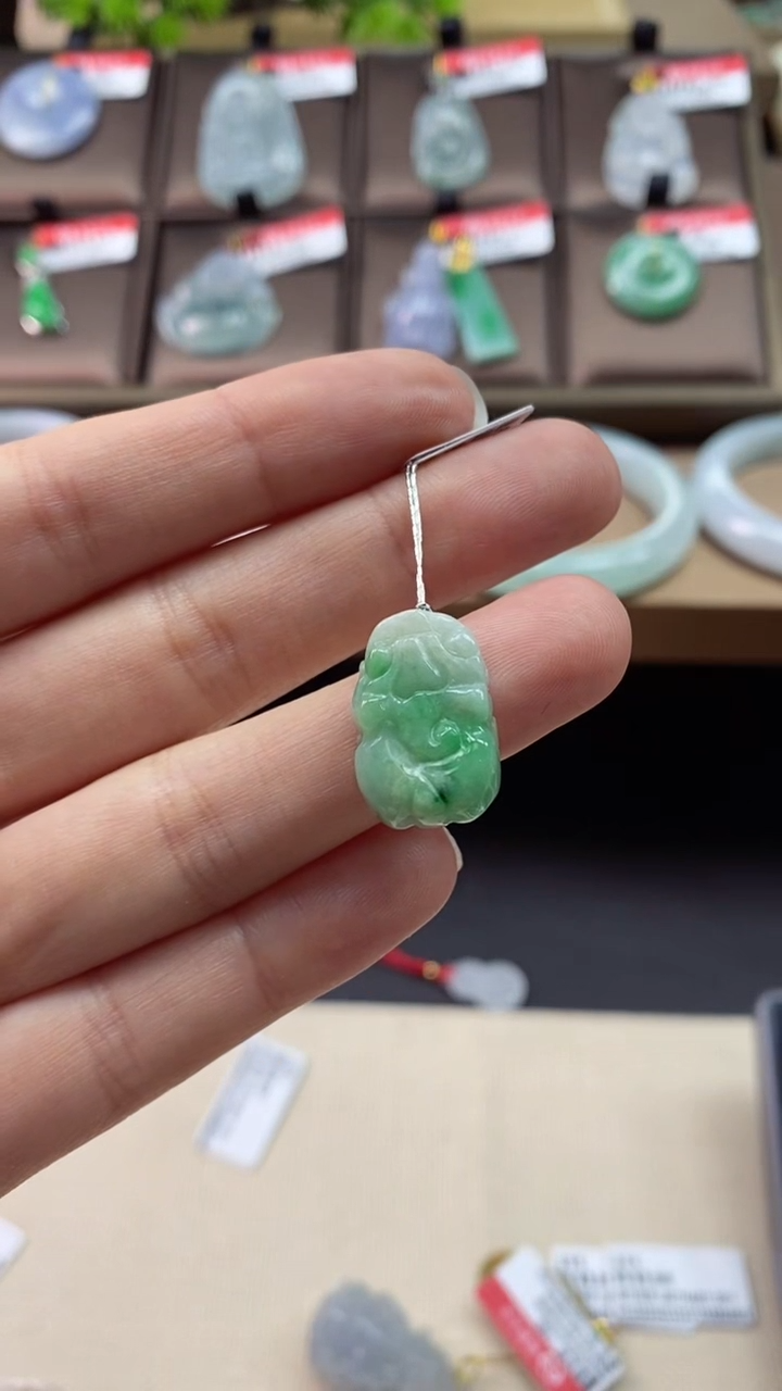 【闪购商品】翡翠颈饰未镶嵌貔貅