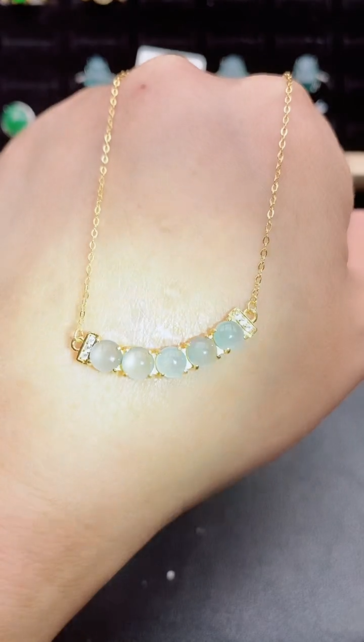 【闪购商品】翡翠颈饰银S925镶嵌12121